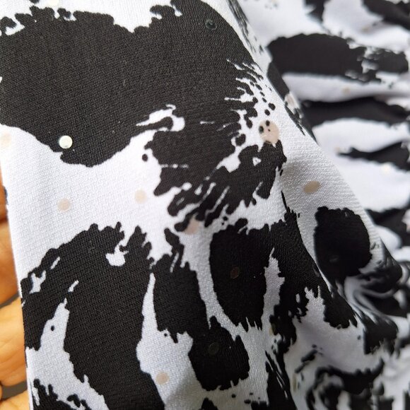 Cache Black and White Animal Print Tank Top - Picture 4 of 6